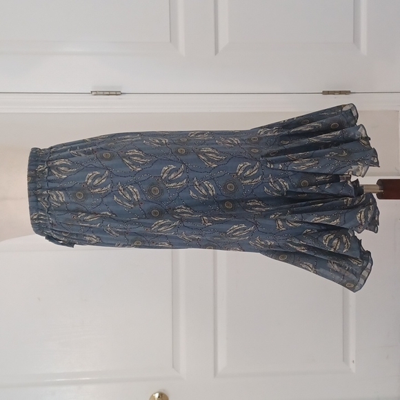 Yakira Bella dream catcher ruffled skirt elastic waist sheer lined drawstring XS - Picture 9 of 16